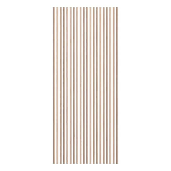 Heritage Premier Concave 94.5 in. H x 1 in. W Slatwall Panels in Maple 20-Pack