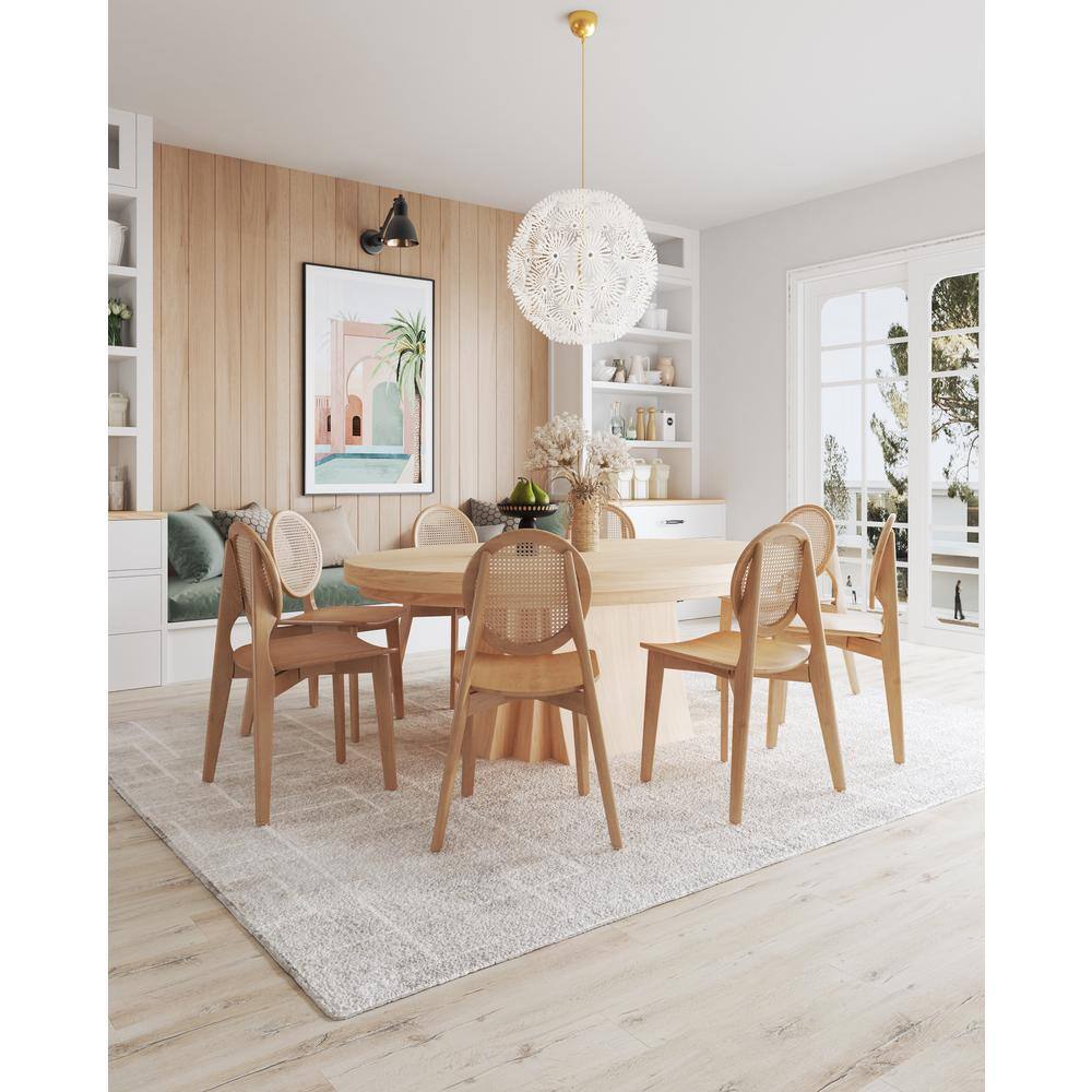 Versailles Nature Cane Mid-Century Modern Side Chair