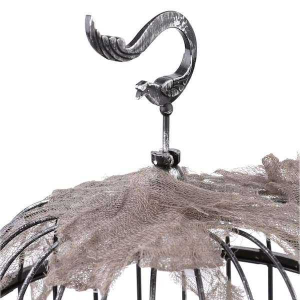 Home Accents Holiday - 10 in. Animated Talking Raven in Cage with LED Illumination