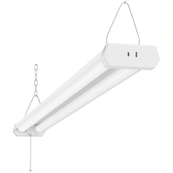 4 ft. 70-Watt Equivalent 42-Watt Integrated LED White Shop Light Linkable