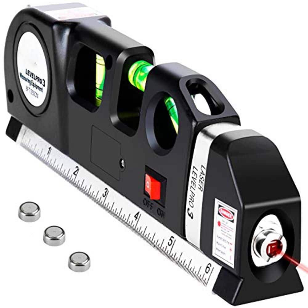 Standard Cross Line Laser Leveler Beam Tool-Multipurpose Kit with 8F ft. / 