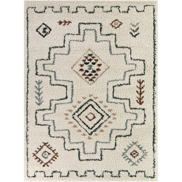 Eugenia Cream 7 ft. 10 in. x 10 ft. Global Area Rug