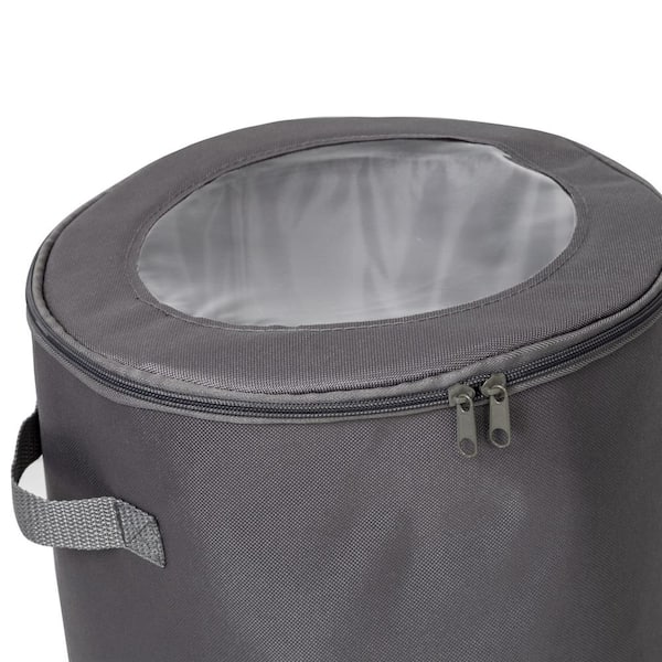 Honey Can Do Round Dinnerware 10 Storage Box - Gray