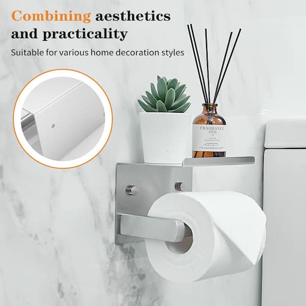 BWE Wall Mounted Stainless Steel Toilet Paper Holder Tissue