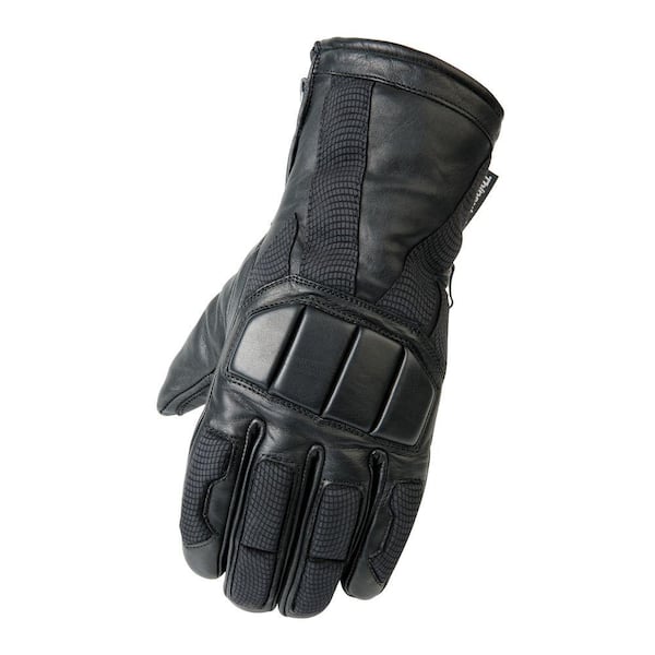 Raider Leather Snow Large Glove in Black