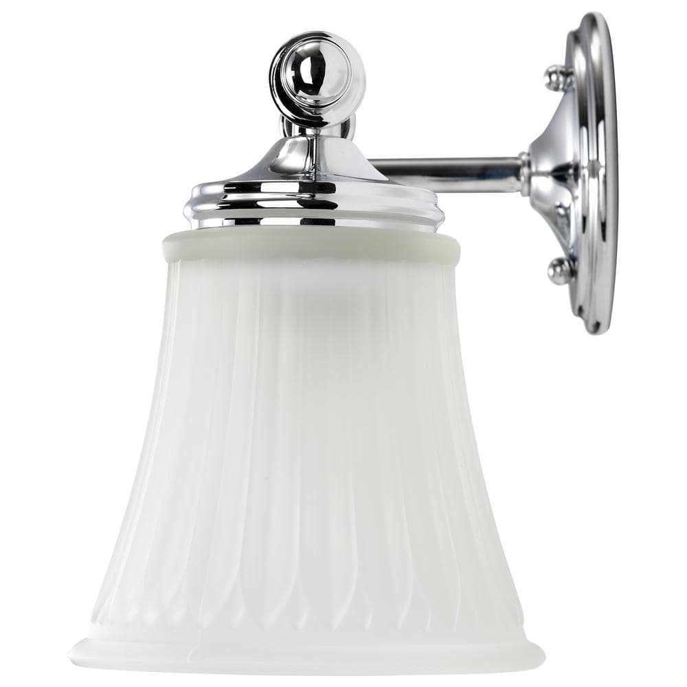 Teller Chrome 4-Light Vanity Bell Fixture 28.5"