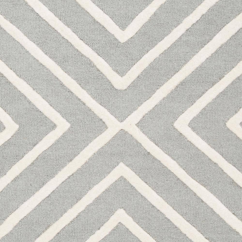 Gray Hand-Tufted Wool Kids Area Rug 5' x 7'