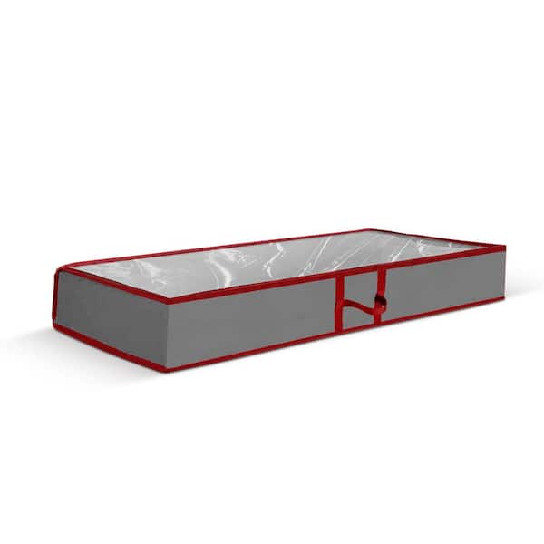 OSTO 6 in. Gray Non-Woven Christmas Accessory Storage Bag