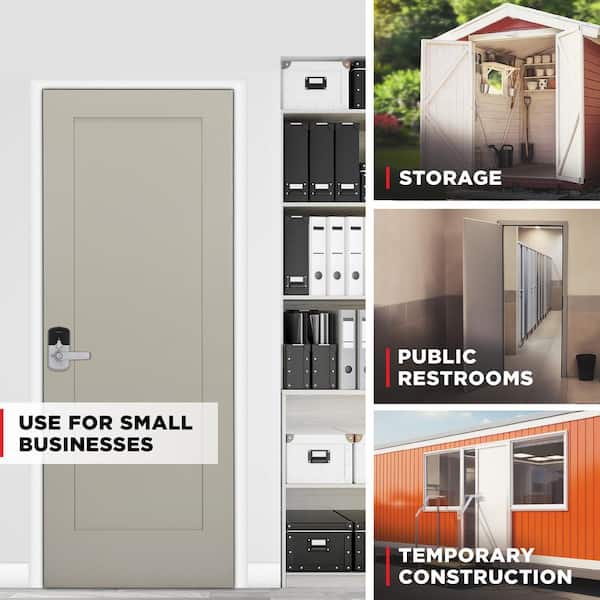 SmartCode 955 Satin Chrome Light Commercial Electronic Keypad Deadbolt with Kingston Handle For High Traffic Durability