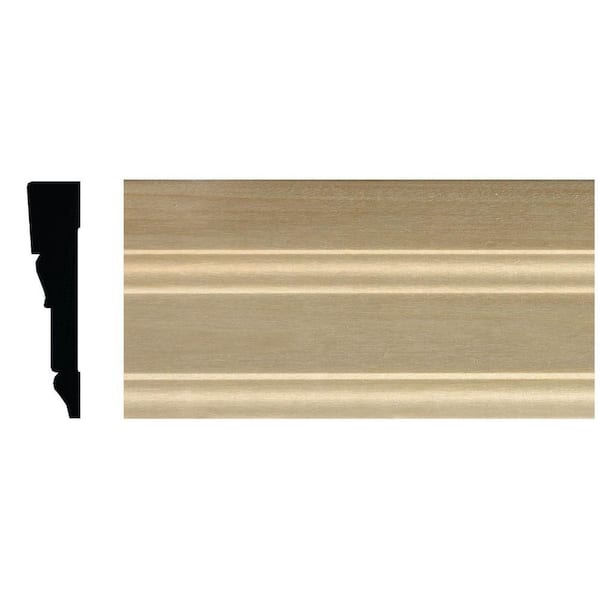 Ornamental Mouldings 5/8 in. x 2-3/4 in. x 84 in. White Hardwood Tudor Casing Moulding