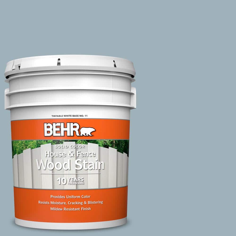 5 gal. #540E-3 Blue Fox Solid Color House and Fence Exterior Wood Stain