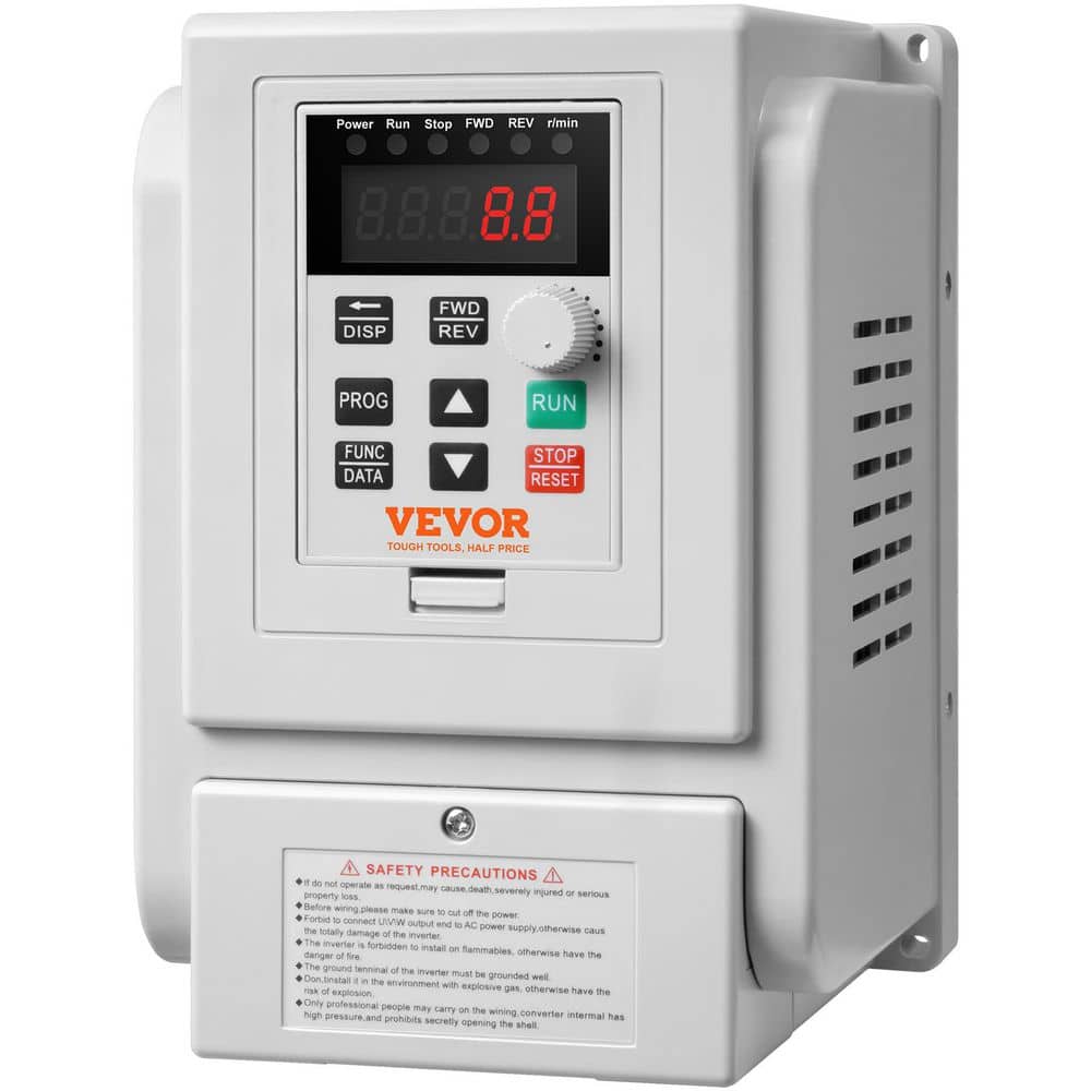 2.2KW 3HP VFD, 10A 220-240-Volts Single Phase Input to 3 Phase Output, Variable Frequency Drive, 0-400Hz for Motors Use price history on PriceWatchPro