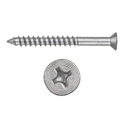 1/4 in. x 1-1/4 in. Kwik Con II Carbon Steel Zinc Plated Phillips Flat Head Concrete Screw Anchor (100-Piece)