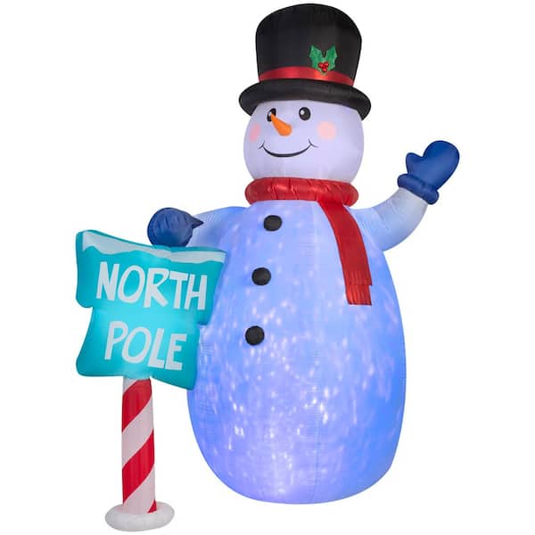 10 ft. Inflatable Projection Airblown Kaleidoscope Snowman