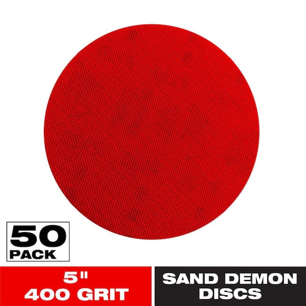 DIABLO 5 in. 400-Grit Sand Demon Disc with Free Application Pad (50-Pack)