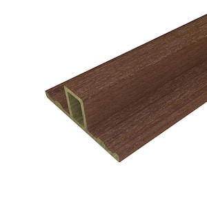 European Siding System 3.94 in. x 1.38 in. x 8 ft. Composite Siding Butt Joint Trim, Brazilian Ipe