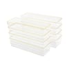 MARTHA STEWART Clear/Gold Trim Desk Drawer Organizer Set of 8  BE-PB9050-G-8-CLRGLD-MS - The Home Depot