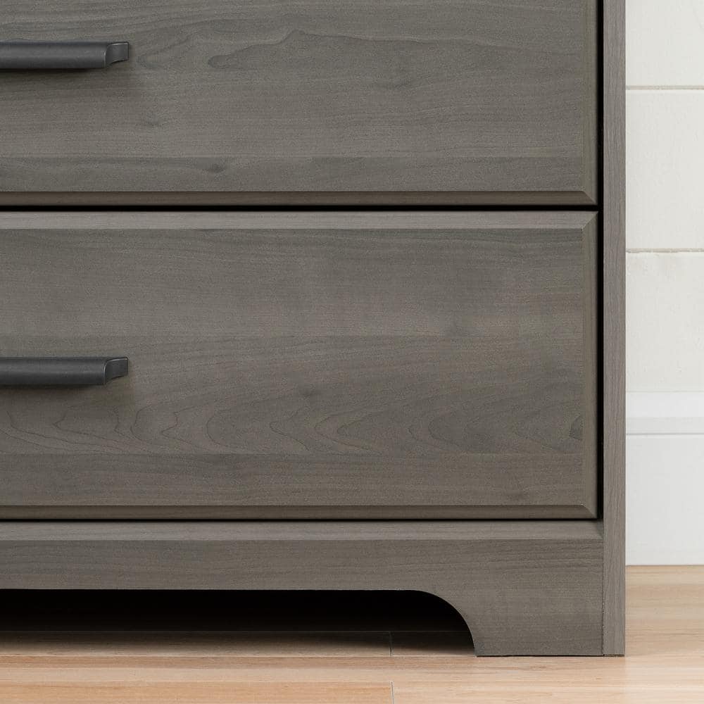 Gray Double 8-Drawer Cottage Nursery Dresser