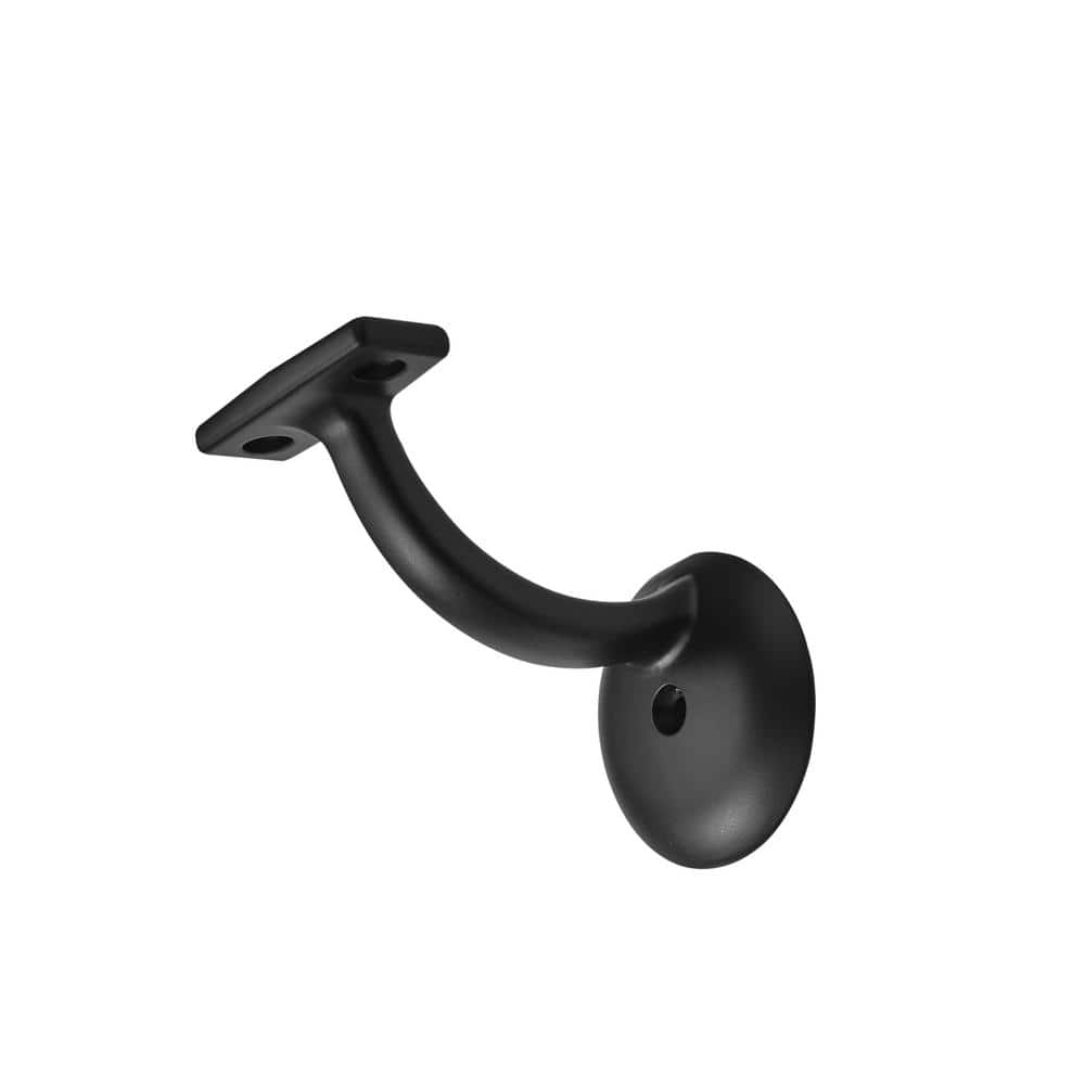 Matte Black Heavy-Duty Metal Handrail Bracket for Stairs