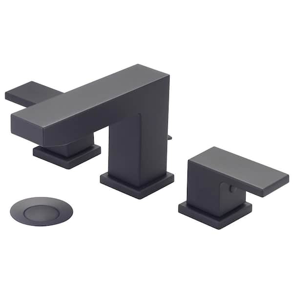 Pioneer Faucets Mod 8 in. Widespread 2-Handle Bathroom Faucet in Matte Black
