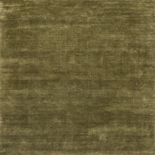 Speckled Wool-Blend Verdant Green 8 ft. x 8 ft. Indoor Area Rug