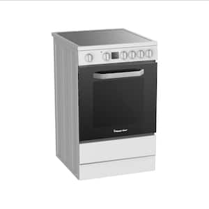 24 in 4 Element Freestanding Electric Range in White