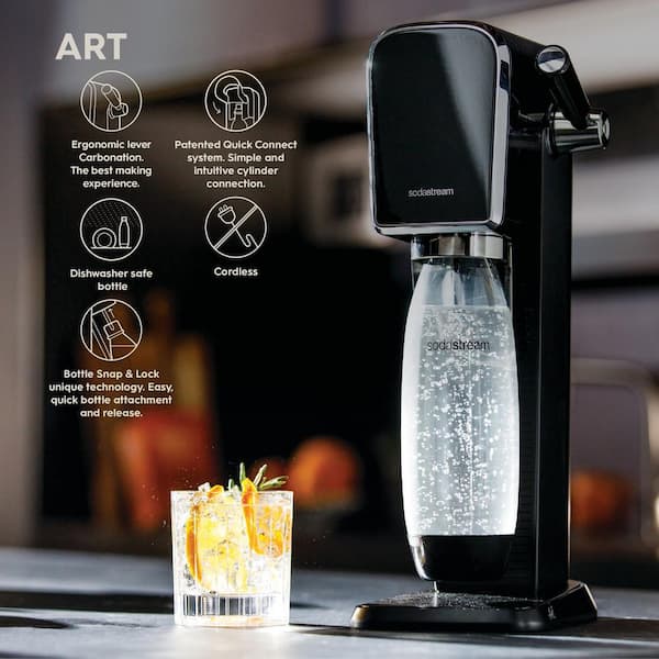 SodaStream Art Black Sparkling Water Maker 1013511011 - The Home Depot