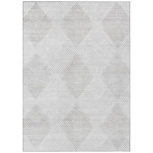 Chantille ACN539 Ivory 10 ft. x 14 ft. Machine Washable Indoor/Outdoor Geometric Area Rug