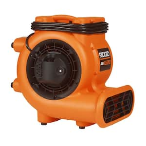 Comfort Zone 1 HP High Velocity Air Mover Carpet Dryer Blower Fan with  Timer Blue CZBC101T - The Home Depot