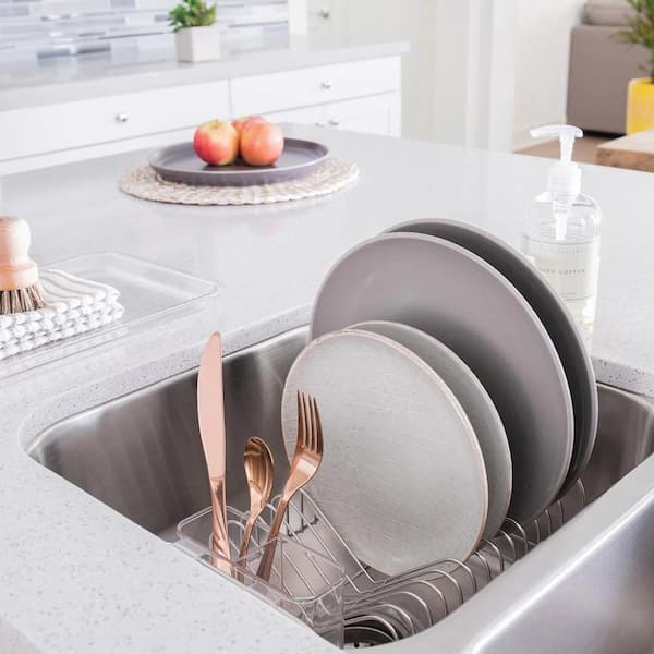 Better Houseware 3-Piece Compact Dish Rack Drainer Set 3423 The