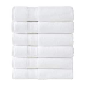 6-Pack Cotton Bath Towel White 27 in. x 54 in.