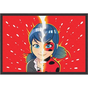 Miraculous Ladybug Double Face Miraculous Red 5 ft. x 7 ft. Area Rug