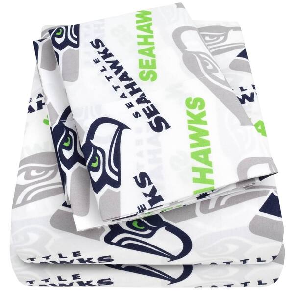 Seattle Seahawks Four-Piece Queen Sheet Set