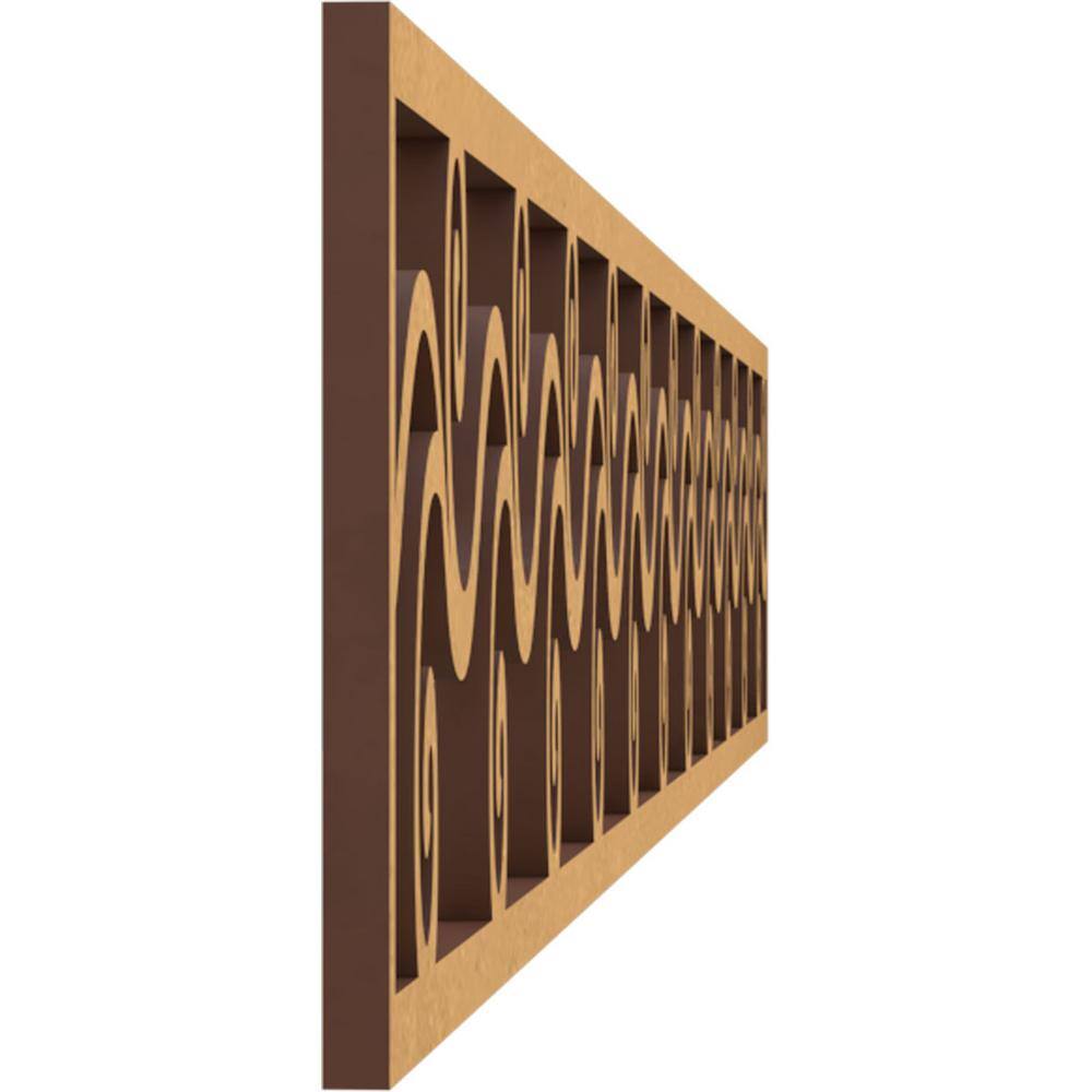 Tilden 46.5" Unfinished MDF Fretwork Crown Moulding