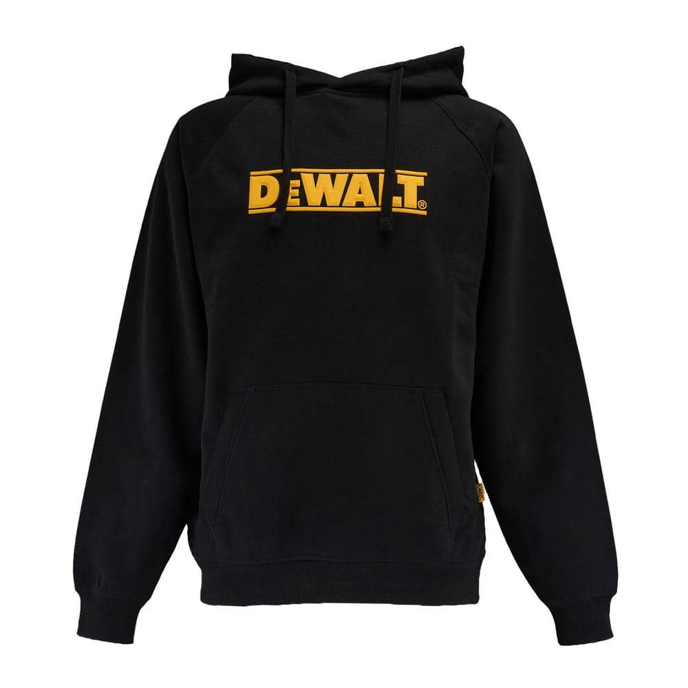 DEWALT Weatherford Men's XXL Black Cotton/Poly Hoodie Sweatshirt with Front Pocket and Logo