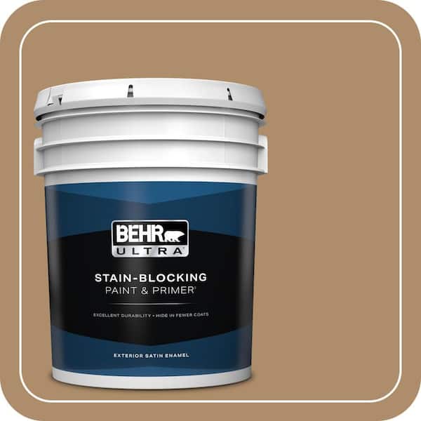 BEHR ULTRA 5 gal. #N270-5 River Road Satin Enamel Exterior Paint & Primer