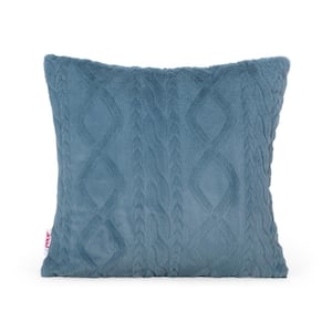 Arbuton Dark Teal 18 in. x 18 in. Throw Pillow