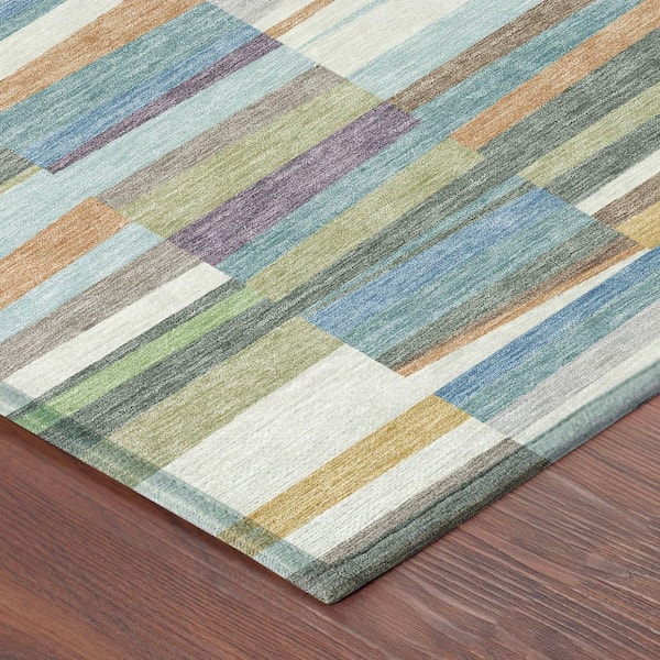 Chantille Machine Washable Indoor/Outdoor Abstract ACN2575 Blue 10 ft. x 14 ft. Area Rug