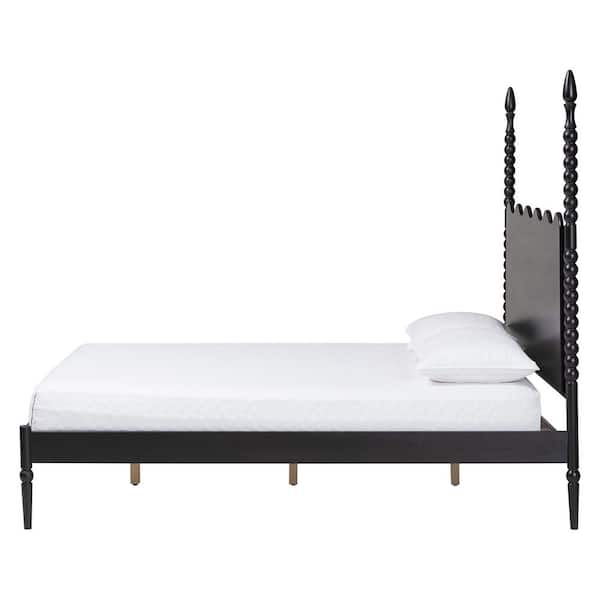 Baxton Studio Brantley Black Wood Frame King Platform Bed 272