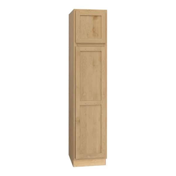 Quick Ship Cottage 18 in. W x 24 in. D x 84 in. H Assembled Plywood Pantry Kitchen Cabinet in Canopy Partial Overlay