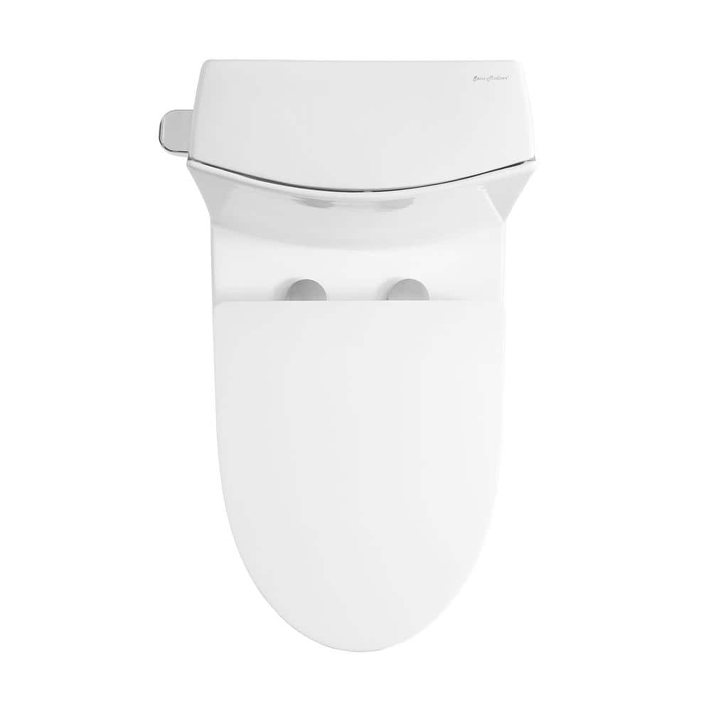 Glossy White High Efficiency One-Piece Elongated Toilet