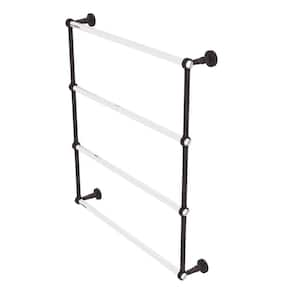 Pacific Beach 4-Tier 30 in. Ladder Towel Bar with Groovy Accents in Venetian Bronze