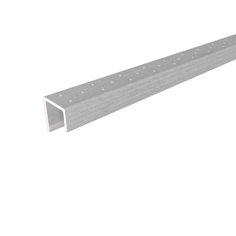 Alusions 1.63 in. x 1.5 in. x 8 ft. Icelandic Smoke White Composite Aluminum Perforated Starting Trim for 1 in. Board price history on PriceWatchPro