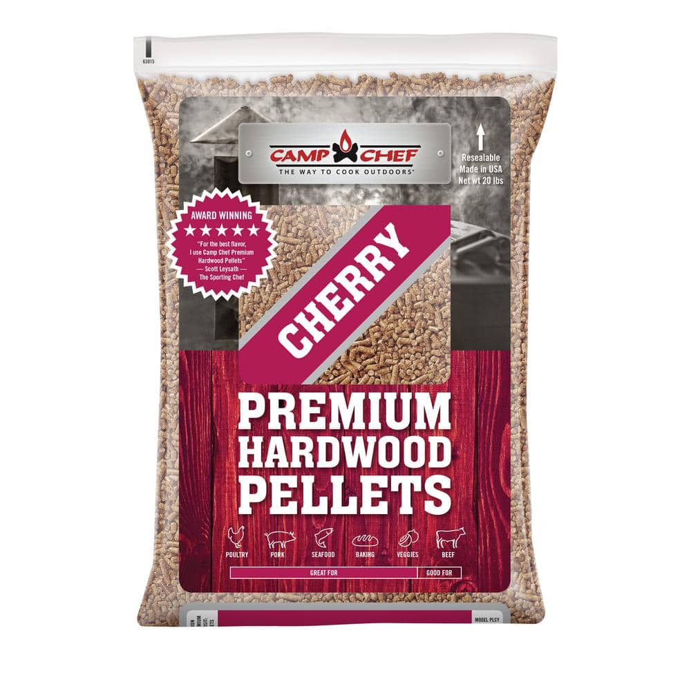 Camp Chef Cherry Premium Hardwood BBQ Pellets PLCY The Home Depot