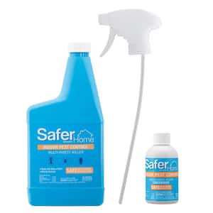 Safer Home Indoor Insecticide Bug Killer Spray for Ants, Roaches, Spiders, Fleas (24 oz) (Spray and Concentrate Refill)
