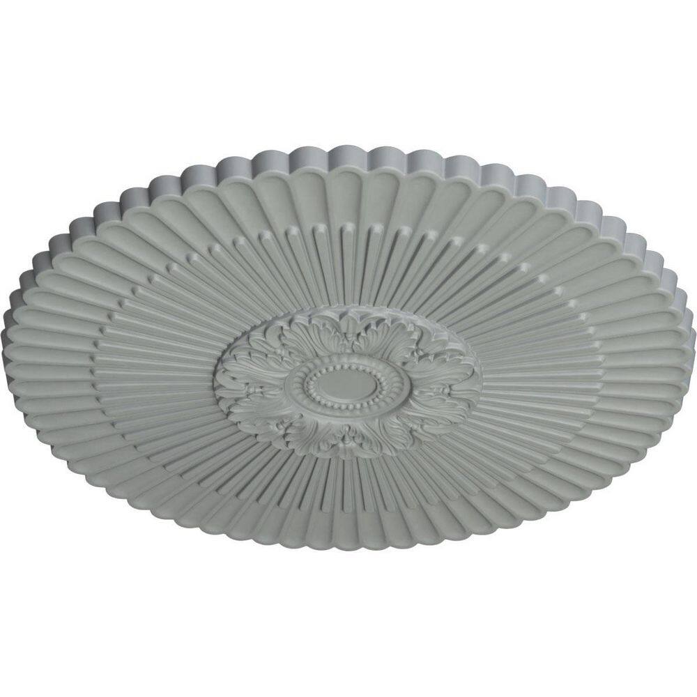 Primed Gray 27" Urethane Architectural Ceiling Medallion