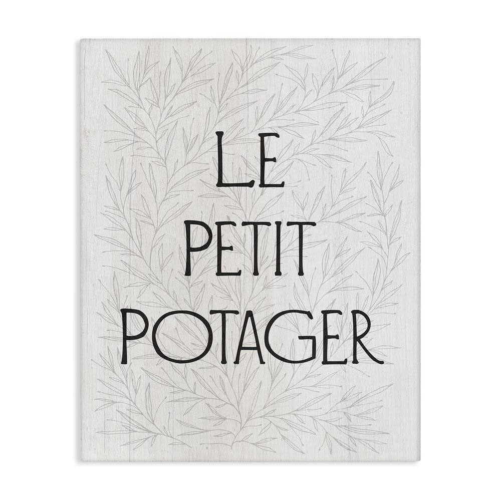 Little Vegetable Garden by Daphne Polselli Unframed Typography Graphic Art Print 48 in. x 36 in. price history on PriceWatchPro