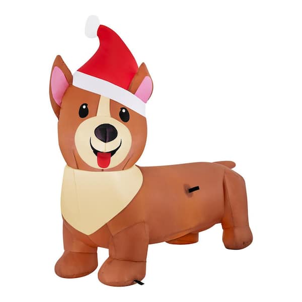 Home Accents Holiday 6 ft Corgi Holiday Inflatable