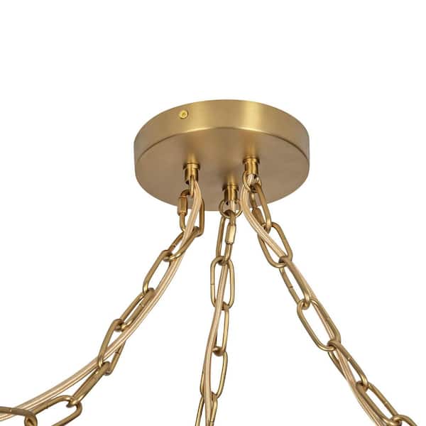 ALORA MOOD Cherise 3-Light 7-in Glass 60-Watt Brushed Gold/Glossy