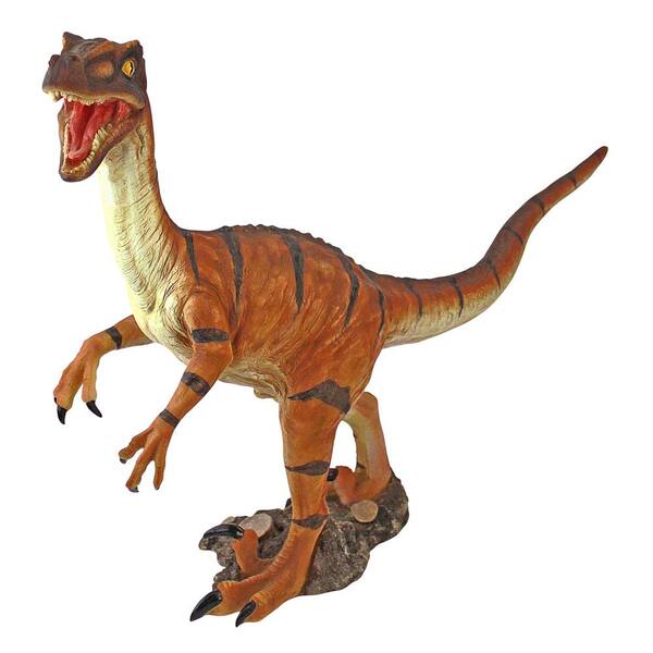 Design Toscano 50.5 in. H Jurassic Sized Deinonychus Dinosaur Statue  NE120002 - The Home Depot